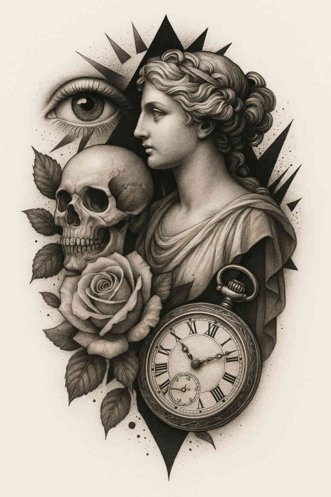 neotraditional-enhanced-shading – tattoo design ideas free ai generated – undefined – for-shoulder – Gallery: realistic-surrealistic-inkby-ai