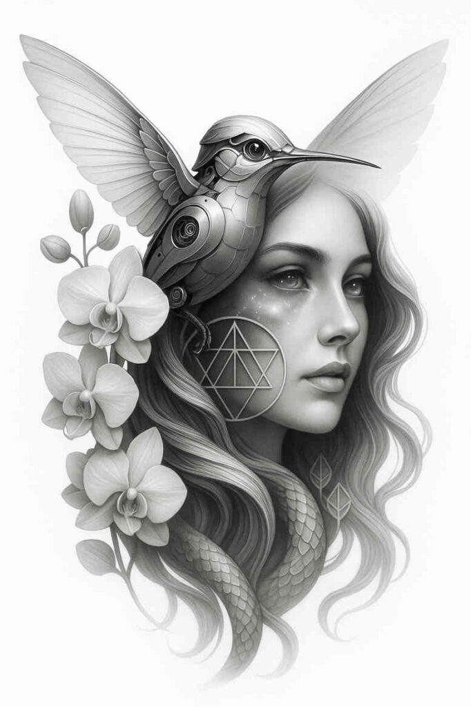neotraditional-gradient-fills – tattoo design ideas free ai generated – undefined – for-upper-arm – Gallery: realistic-surrealistic-inkby-ai