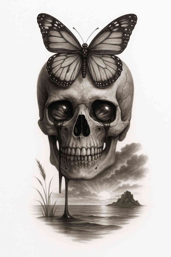 neotraditional-precise-lines – tattoo design ideas free ai generated – undefined – for-lower-chest – Gallery: realistic-surrealistic-inkby-ai