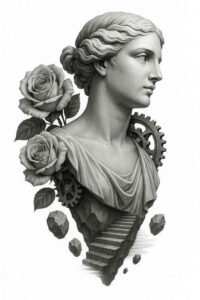 neotraditional-sharp-contrast – tattoo design ideas free ai generated – undefined – for-upper-shoulder – Gallery: realistic-surrealistic-inkby-ai