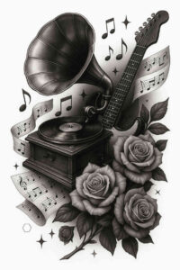 neotraditional-vintage-influence – tattoo design ideas free ai generated – undefined – for-temple – Gallery: realistic-surrealistic-inkby-ai