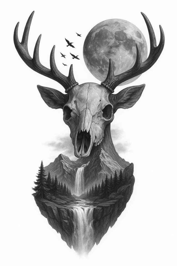 neotraditional-vivid-detail – tattoo design ideas free ai generated – undefined – for-upper-back – Gallery: realistic-surrealistic-inkby-ai