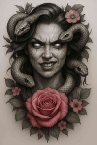 neotraditional-vivid-hues – tattoo design ideas free ai generated – undefined – for-neck – Gallery: realistic-surrealistic-inkby-ai