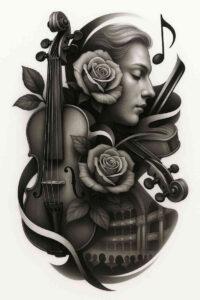realism-clean-background – tattoo design ideas free ai generated – undefined – for-temple – Gallery: realistic-surrealistic-inkby-ai