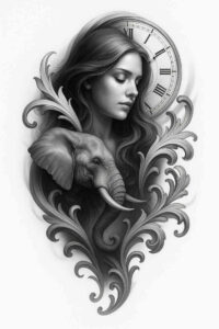 realism-focal-blur – tattoo design ideas free ai generated – undefined – for-collarbone – Gallery: realistic-surrealistic-inkby-ai