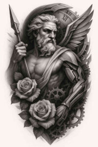 realism-high-contrast – tattoo design ideas free ai generated – undefined – for-behind-ear – Gallery: realistic-surrealistic-inkby-ai