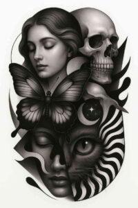 realism-high-definition – tattoo design ideas free ai generated – undefined – for-scapula – Gallery: realistic-surrealistic-inkby-ai
