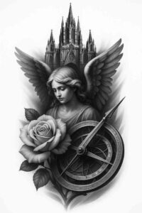 realism-natural-blush – tattoo design ideas free ai generated – undefined – for-back-of-neck – Gallery: realistic-surrealistic-inkby-ai