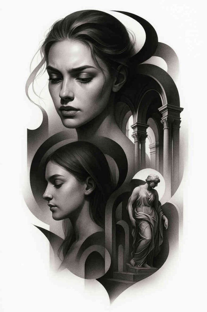 realism-refined-lines – tattoo design ideas free ai generated – undefined – for-inner-arm – Gallery: realistic-surrealistic-inkby-ai