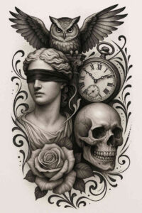 realism-reflective-light – tattoo design ideas free ai generated – undefined – for-back-shoulder – Gallery: realistic-surrealistic-inkby-ai