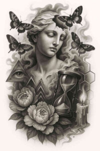 realism-volume-effect – tattoo design ideas free ai generated – undefined – for-lower-back – Gallery: realistic-surrealistic-inkby-ai