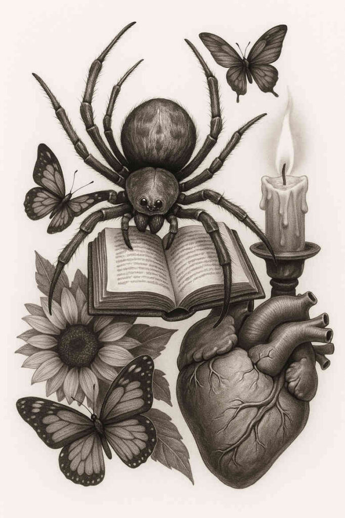 surrealism-dreamlike – tattoo design ideas free ai generated – undefined – for-lower-thigh – Gallery: realistic-surrealistic-inkby-ai