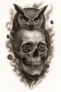 surrealism-esoteric-symbolism – tattoo design ideas free ai generated – undefined – for-lower-chest – Gallery: realistic-surrealistic-inkby-ai