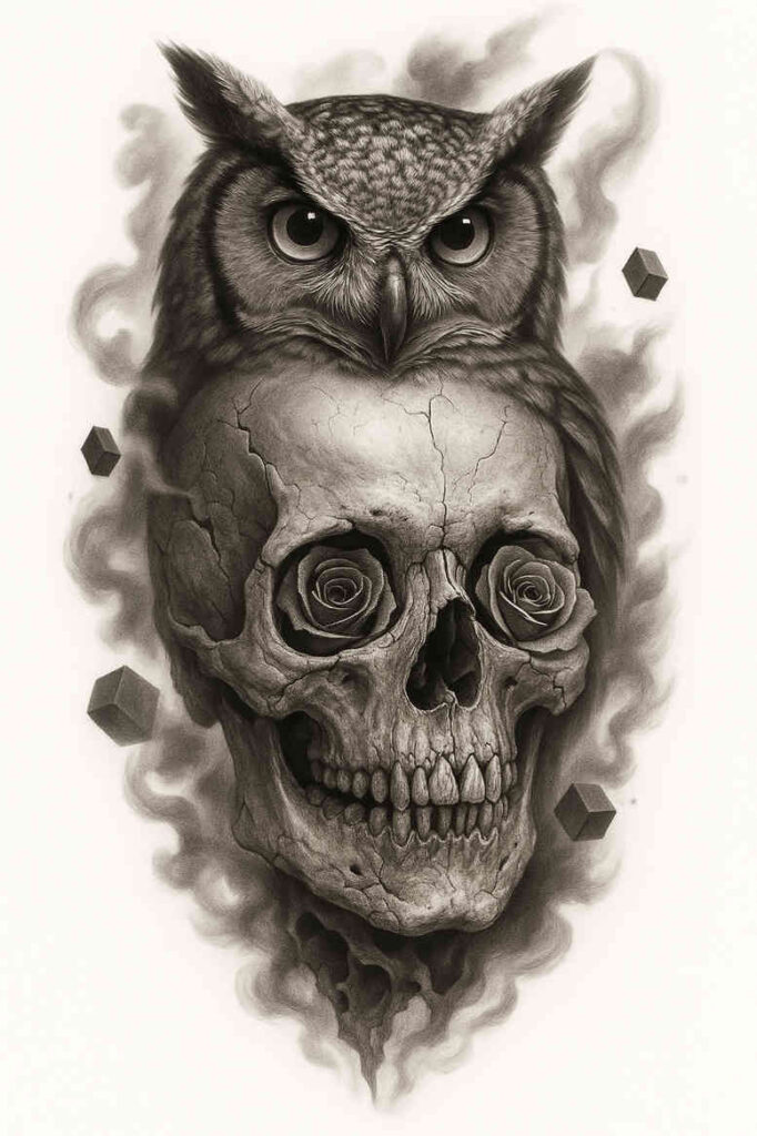 surrealism-esoteric-symbolism – tattoo design ideas free ai generated – undefined – for-lower-chest – Gallery: realistic-surrealistic-inkby-ai