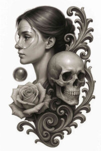 surrealism-phantom – tattoo design ideas free ai generated – undefined – for-back-shoulder – Gallery: realistic-surrealistic-inkby-ai