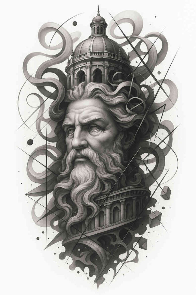surrealism-shadow-play – tattoo design ideas free ai generated – undefined – for-back-of-neck – Gallery: realistic-surrealistic-inkby-ai