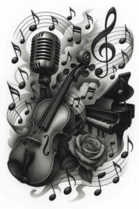 surrealism-symbolic-motifs – tattoo design ideas free ai generated – undefined – for-upper-chest – Gallery: realistic-surrealistic-inkby-ai