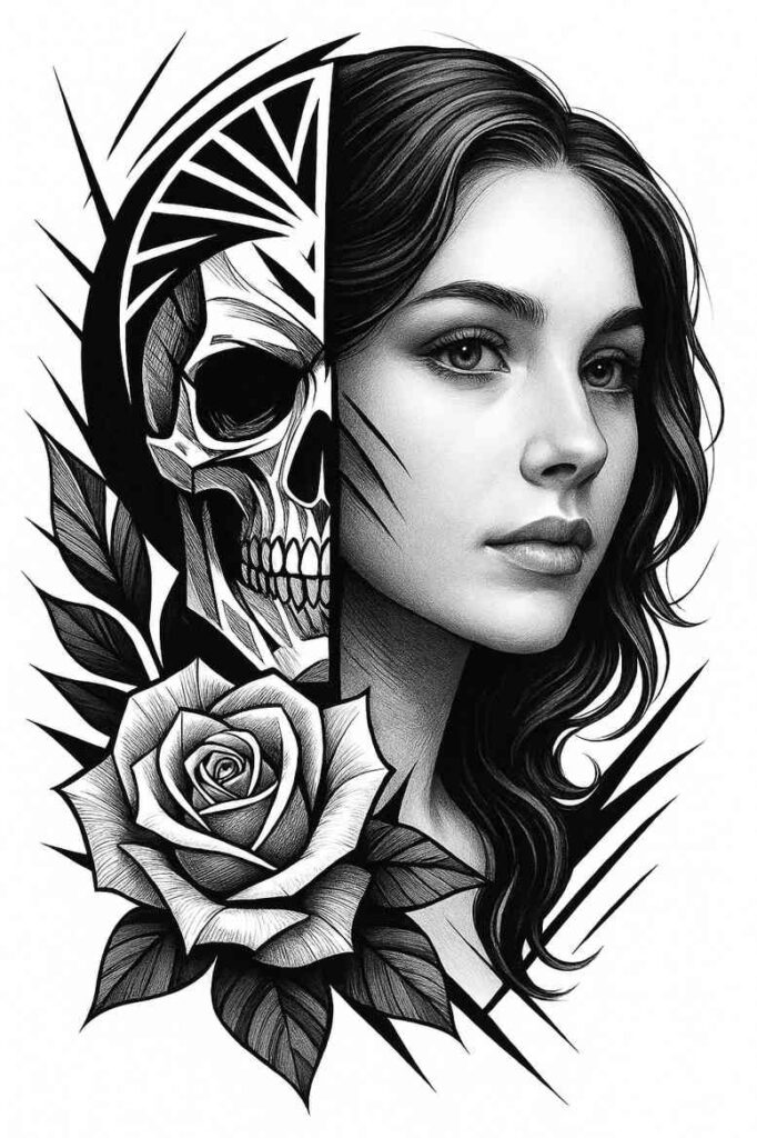 surrealism-unconscious-imagery – tattoo design ideas free ai generated – undefined – for-back-shoulder – Gallery: realistic-surrealistic-inkby-ai