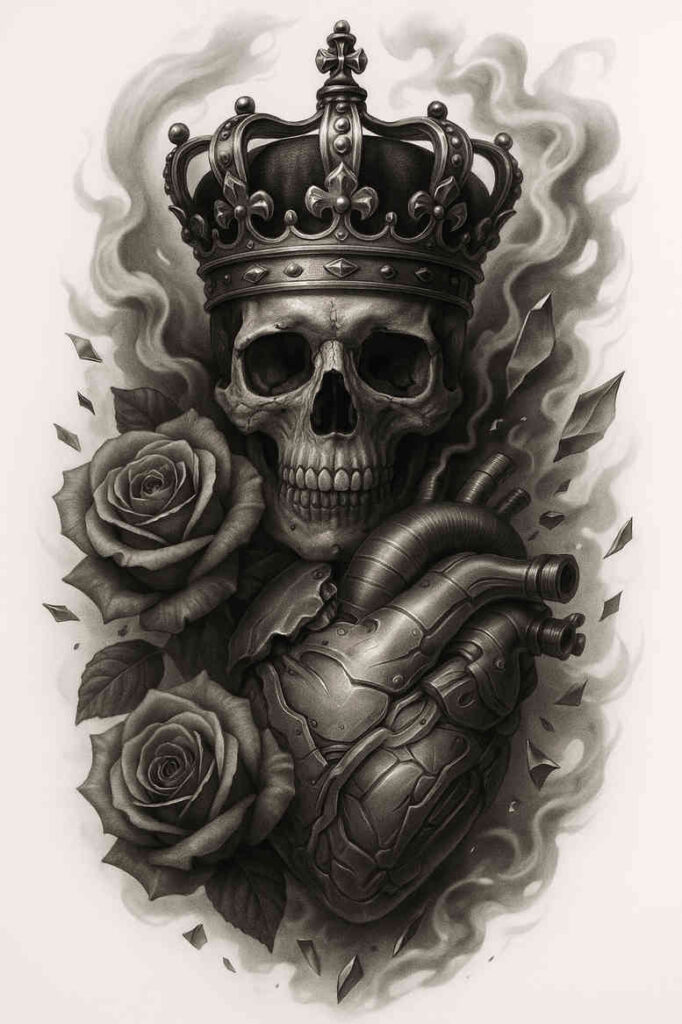 surrealism-vibrant-contrasts – tattoo design ideas free ai generated – undefined – for-calf – Gallery: realistic-surrealistic-inkby-ai