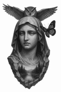 surrealism-vivid-hallucination – tattoo design ideas free ai generated – undefined – for-elbow – Gallery: realistic-surrealistic-inkby-ai