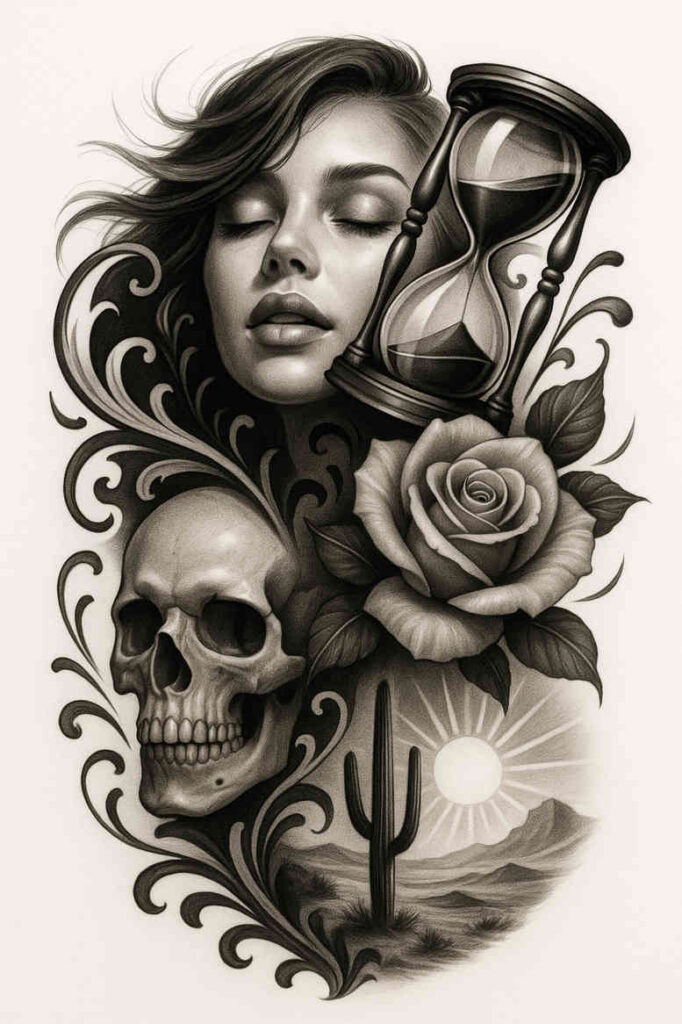 surrealism-whimsical – tattoo design ideas free ai generated – undefined – for-biceps – Gallery: realistic-surrealistic-inkby-ai