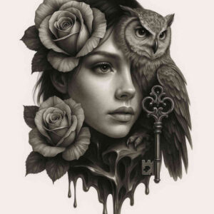 realistic-surrealistic tattoo design ideas skin illusion CGI-rendered shows determination