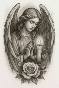 realistic-surrealistic tattoo design ideas natural finish CGI-rendered symbol of determination
