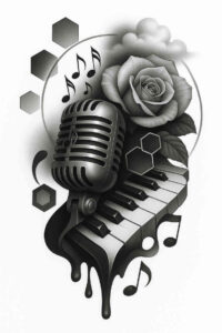realistic-surrealistic tattoo design ideas hyper-realistic close-up symbolising determination