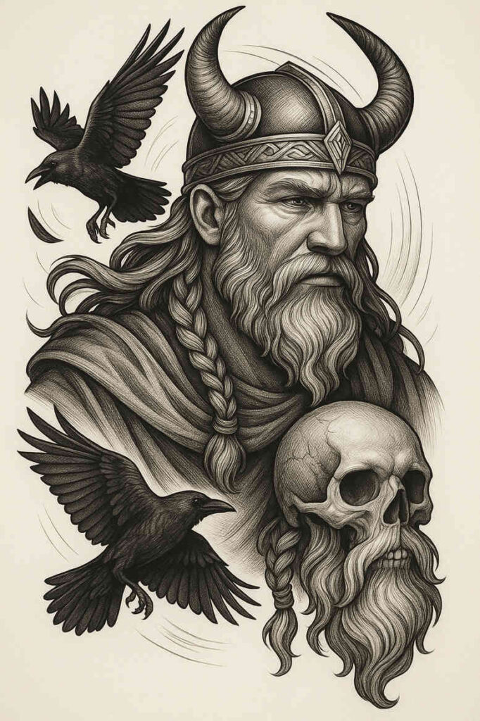 realistic-surrealistic tattoo design ideas contrast ink deep-shading shows determination