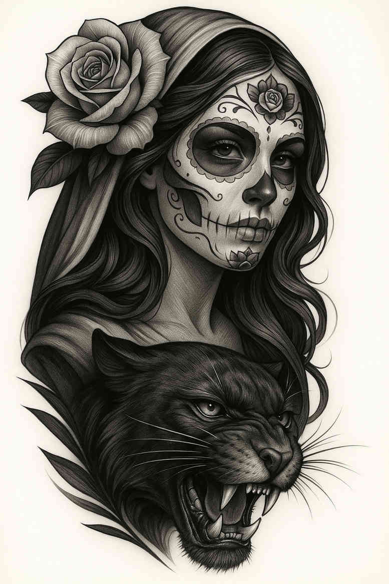 realistic-surrealistic tattoo design ideas photorealistic drawing fine-line for upper arm