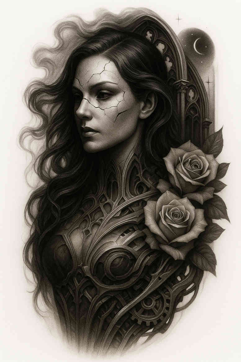 realistic-surrealistic tattoo design ideas realistic contrast fisheye meaning determination