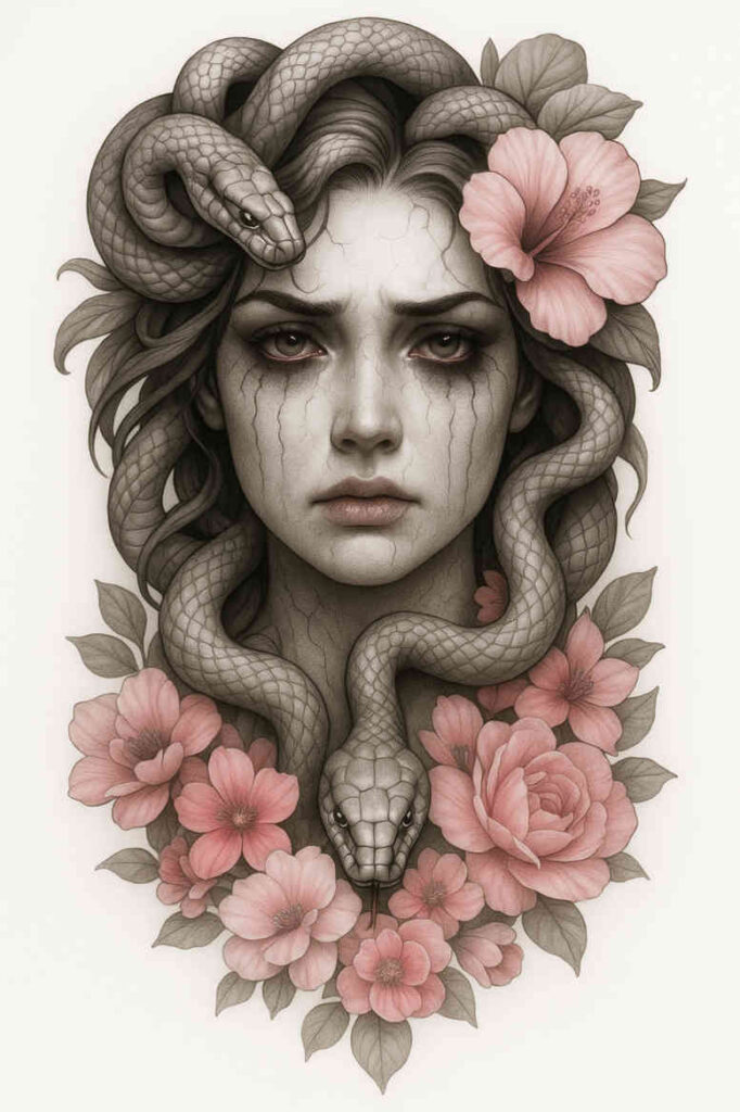 realistic-surrealistic tattoo design ideas form fidelity metallic shows perseverance