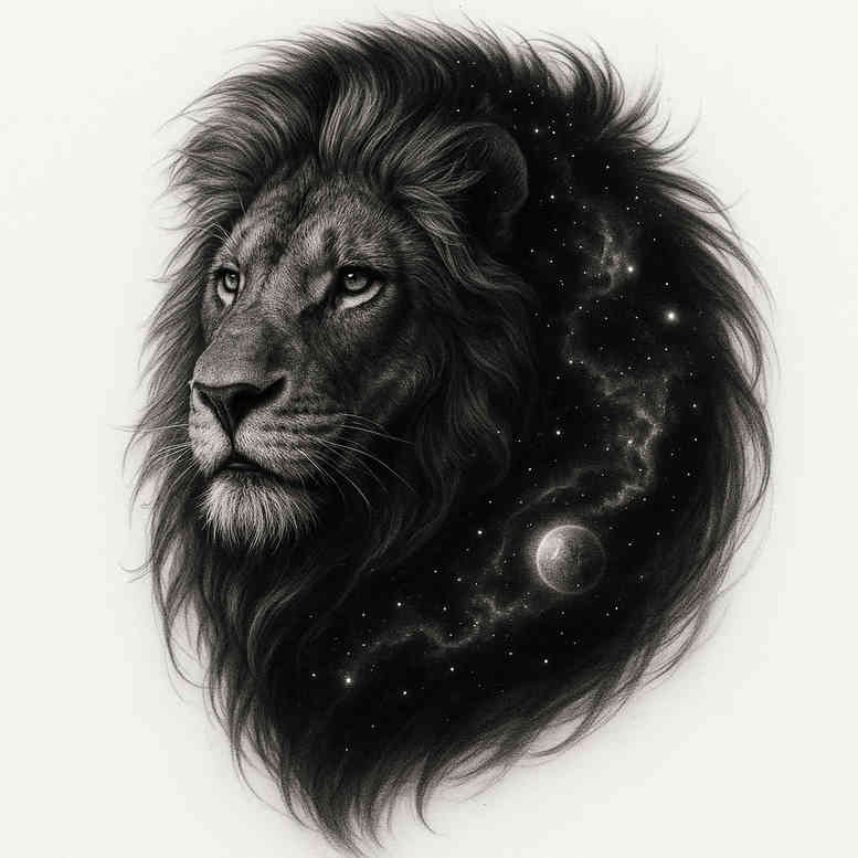 realistic-surrealistic tattoo design ideas contrast ink minimal for thigh