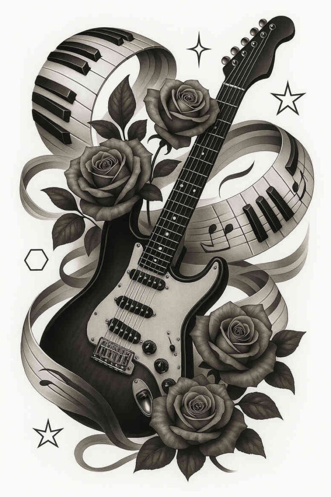 realistic-surrealistic tattoo design ideas tattoo reflection moody symbolising endurance