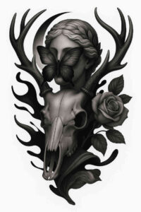 realistic-surrealistic tattoo design ideas ultra sharp smooth shows determination