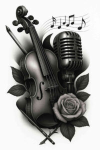 realistic-surrealistic tattoo design ideas photographic quality surreal determination and power