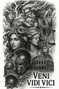 balance-and-justice-tattoo – tattoo design ideas free ai generated – neotraditional-modern-classic – for-lower-arm – Gallery: themis-inkby-ai