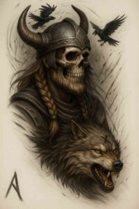 ornament-wolf-tattoo – tattoo design ideas free ai generated – realism-clean-whites – for-chest – Gallery: wolves-inkby-ai