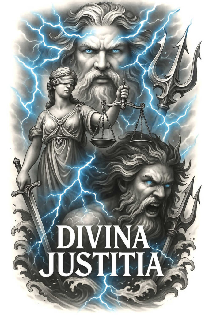 zeus tattoo design ideas Realism soft contrast high throne for thigh