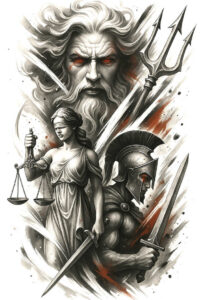 zeus tattoo design ideas crisp storm bringer meaning courage