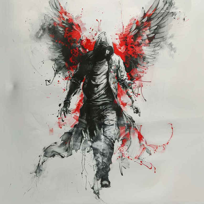 angel – tattoo design ideas free ai generated – complex-design – for-arm – Gallery: angel-inkby-ai