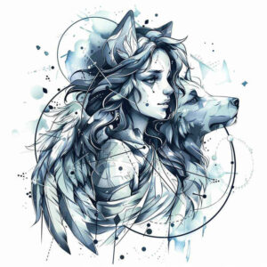 angel – tattoo design ideas free ai generated – mandala – for-arm – Gallery: angel-inkby-ai