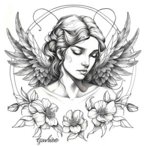 angel – tattoo design ideas free ai generated – mandala – for-arm – Gallery: angel-inkby-ai