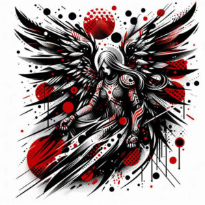 angel – tattoo design ideas free ai generated – mandala – for-arm – Gallery: angel-inkby-ai