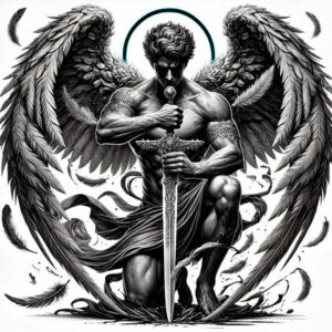 angel – tattoo design ideas free ai generated – mandala – for-arm – Gallery: angel-inkby-ai