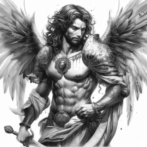 angel – tattoo design ideas free ai generated – mandala – for-arm – Gallery: angel-inkby-ai