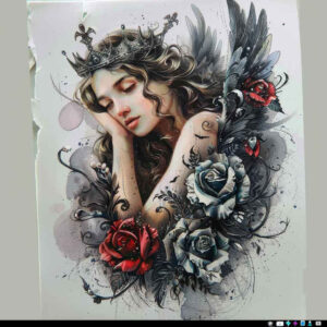 angel – tattoo design ideas free ai generated – mandala – for-arm – Gallery: angel-inkby-ai