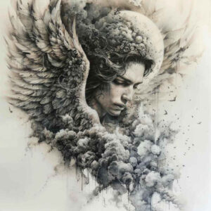 angel – tattoo design ideas free ai generated – mandala – for-arm – Gallery: angel-inkby-ai
