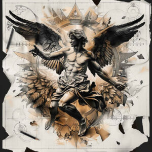 angel – tattoo design ideas free ai generated – mandala – for-arm – Gallery: angel-inkby-ai