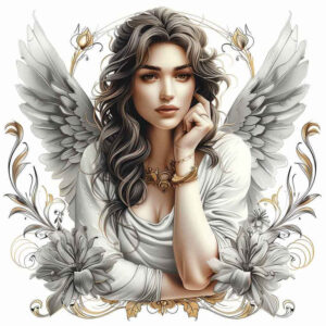 angel – tattoo design ideas free ai generated – mandala – for-arm – Gallery: angel-inkby-ai